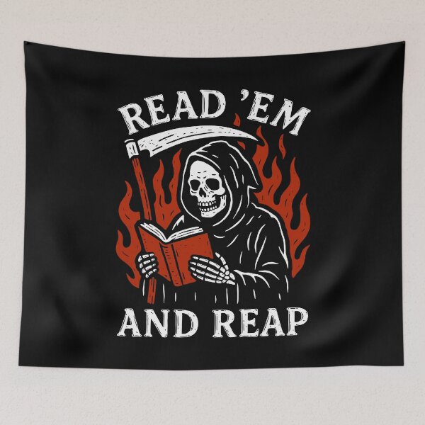 Item preview, Read ’Em and Reap Grim Reaper Book Lover designed and sold by petestyles.