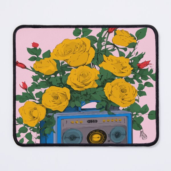 Item preview, Yellow Roses and a Blue Boombox designed and sold by mekriola.