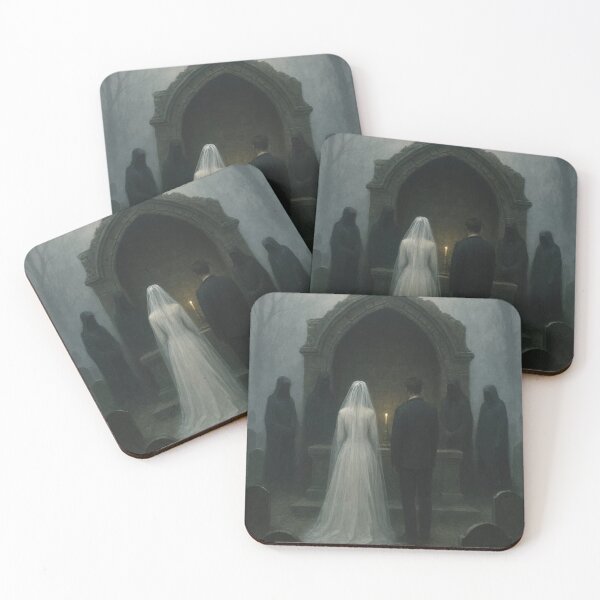 Item preview, The Vows At Midnight - Cursed Wedding Gothic Art designed and sold by JatashiStudio3.