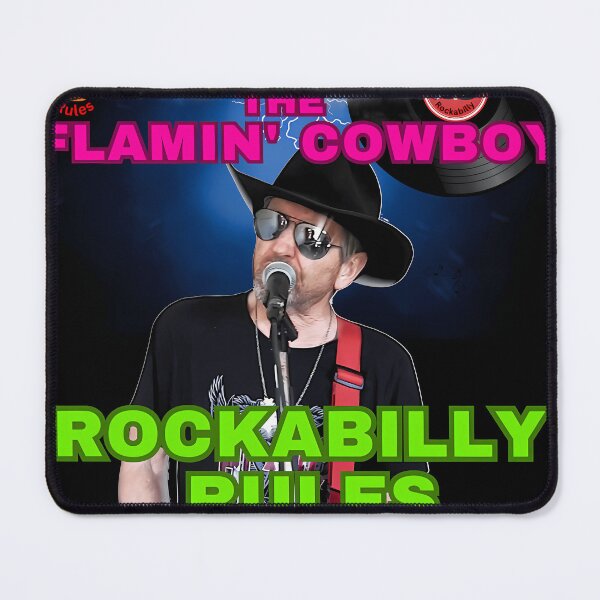 Item preview, Rock The Flamin Cowboy Rockabilly Rules designed and sold by ALLISONCASTL.