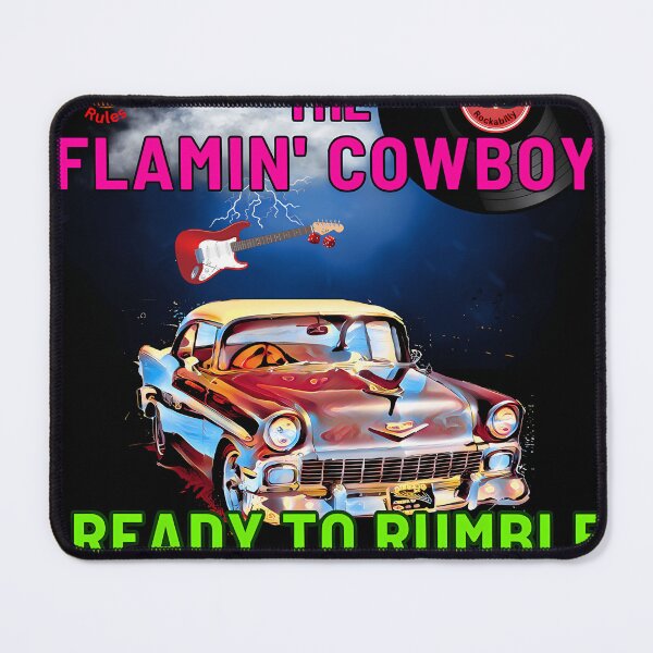 Item preview, Rock The Flamin Cowboy Ready To Rumble designed and sold by ALLISONCASTL.