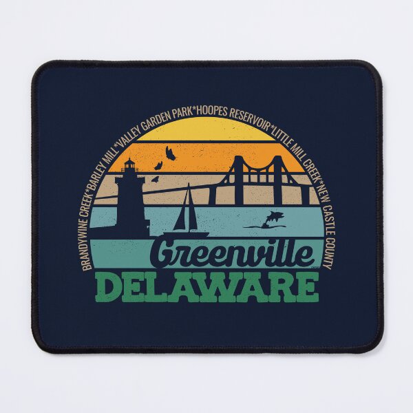 Item preview, Greenville Delaware Retro Sunset Local Pride Logo  designed and sold by CRHPOD20.