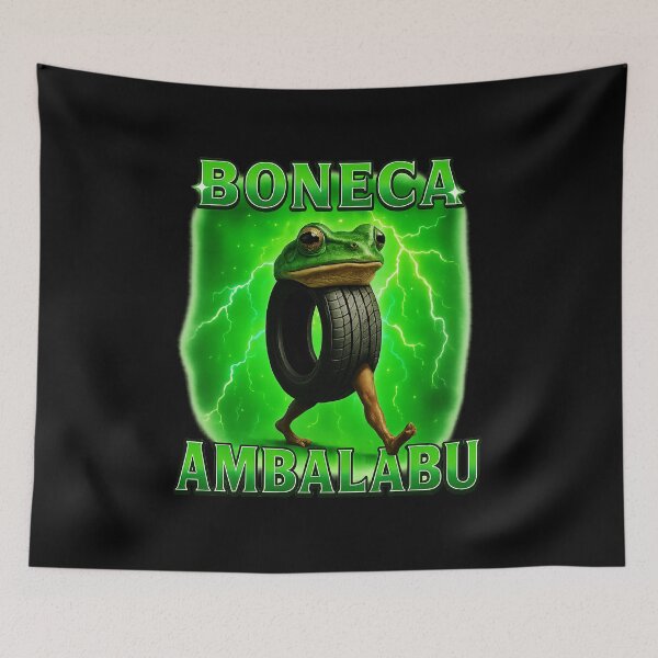 Item preview, Boneca Ambalabu Funny Frog with Tire Legs Neon Lightning designed and sold by jotaro210.