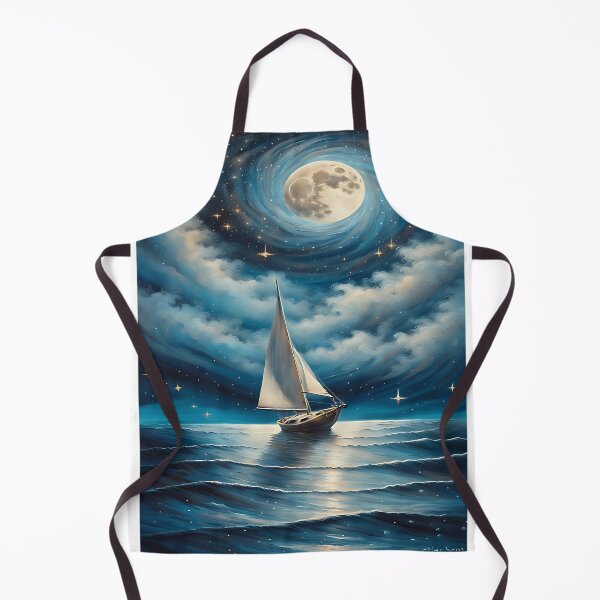 Item preview, Moonlit Odyssey Sailing Through The Cosmos designed and sold by VivianMant.
