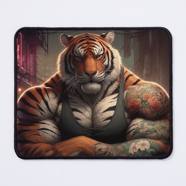 Item preview, Tattooed Tiger Street Guardian designed and sold by nikkolaus.