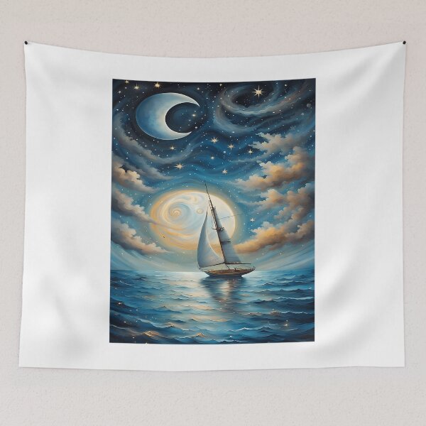 Item preview, Celestial Sails Navigating The Cosmos designed and sold by VivianMant.
