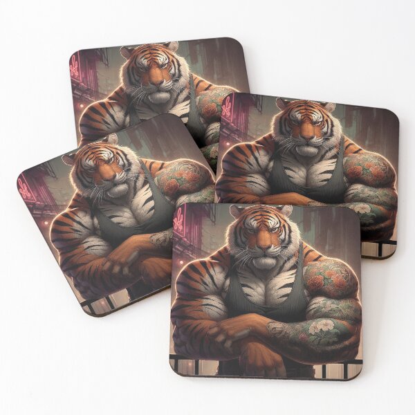 Item preview, Tattooed Tiger Street Guardian designed and sold by nikkolaus.