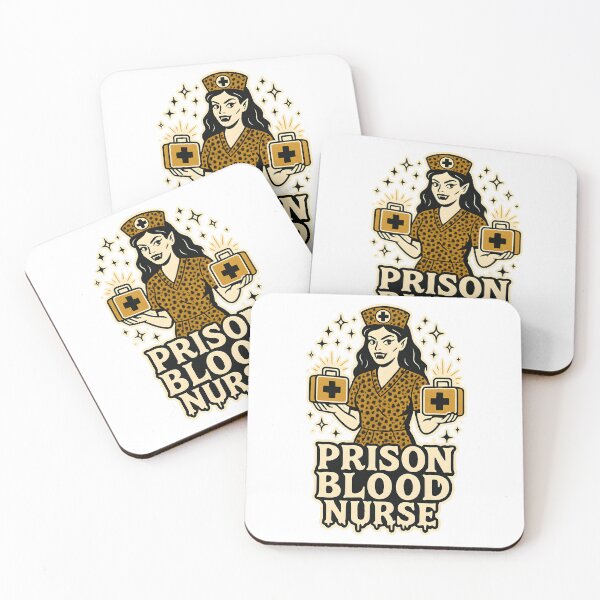 Item preview, Prison Blood Nurse – Halloween Vampire T-Shirt for Female Prison Nurses – Spooky Correctional Nurse Design designed and sold by ClinicalHubs.