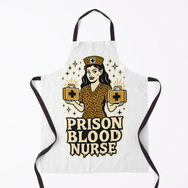Item preview, Prison Blood Nurse – Halloween Vampire T-Shirt for Female Prison Nurses – Spooky Correctional Nurse Design designed and sold by ClinicalHubs.