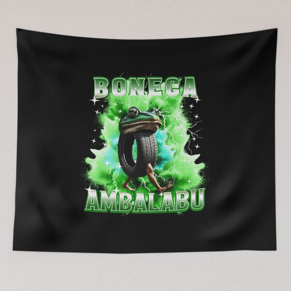 Item preview, Brainrot Boneca Ambalabu Walking Frog Tire Body Neon Explosion designed and sold by jotaro210.
