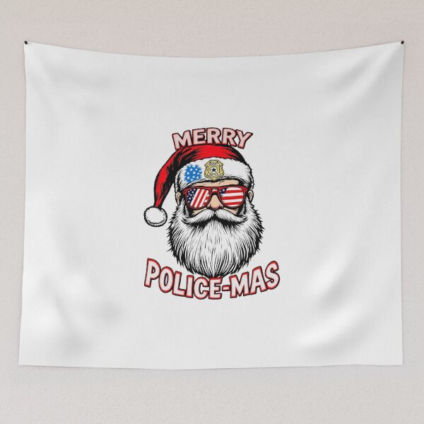 Item preview, Merry Police-Mas Santa Claus Police Officer Christmas designed and sold by eneot1.
