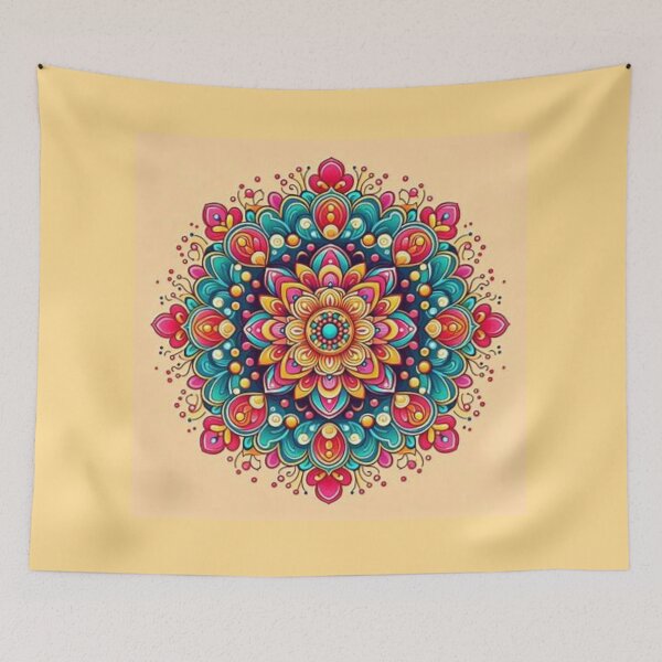 Item preview, Simple Rangoli Mandala designed and sold by Mywaymylife.