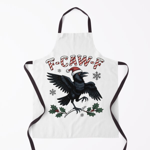 Item preview, F-Caw-F Funny Crow Christmas Raven Meme designed and sold by Eh Plus Designs.