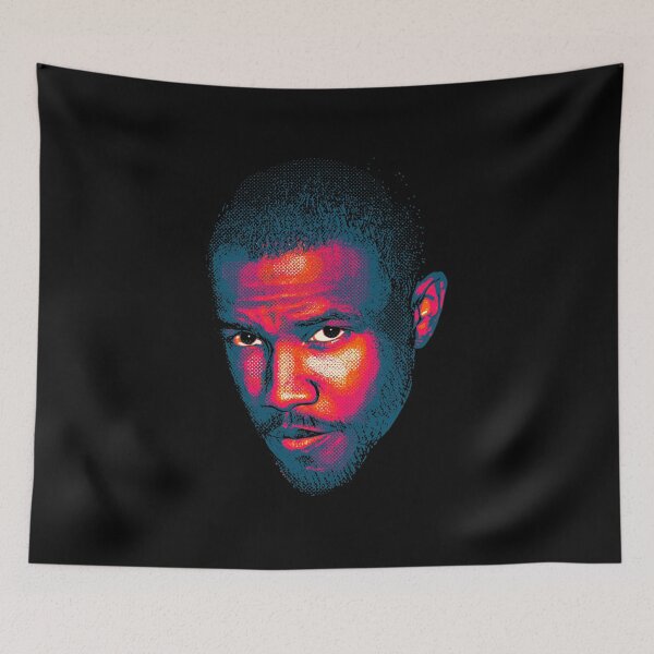 Item preview, Frank Ocean Neon Portrait Vaporwave Pop Culture Icon designed and sold by kingofshaman123.
