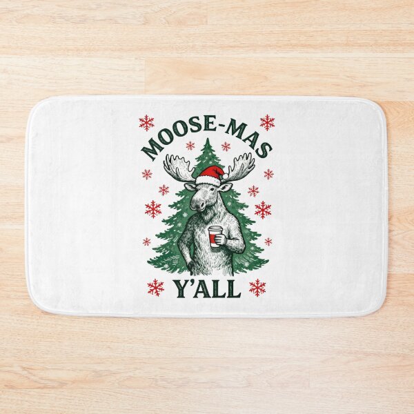 Item preview, Funny Moose-Mas Y'all Christmas Pun designed and sold by eneot1.