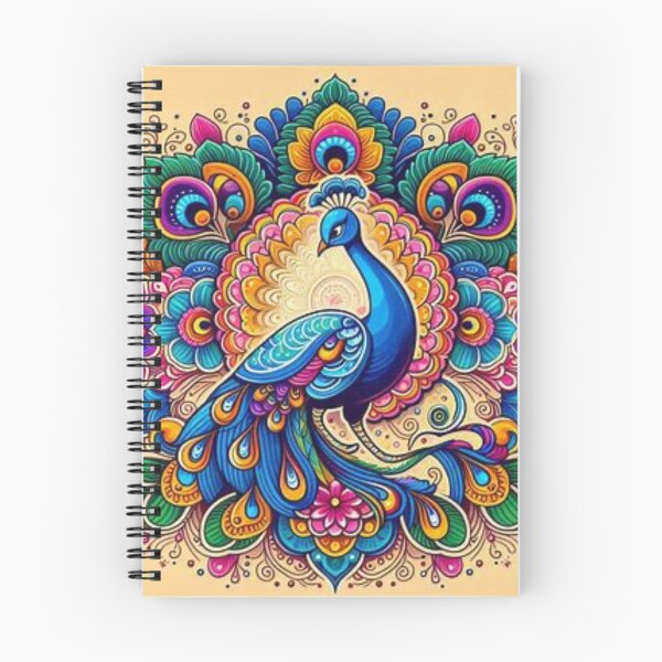 Item preview, Peacock Rangoli Mandala Style Design designed and sold by Mywaymylife.