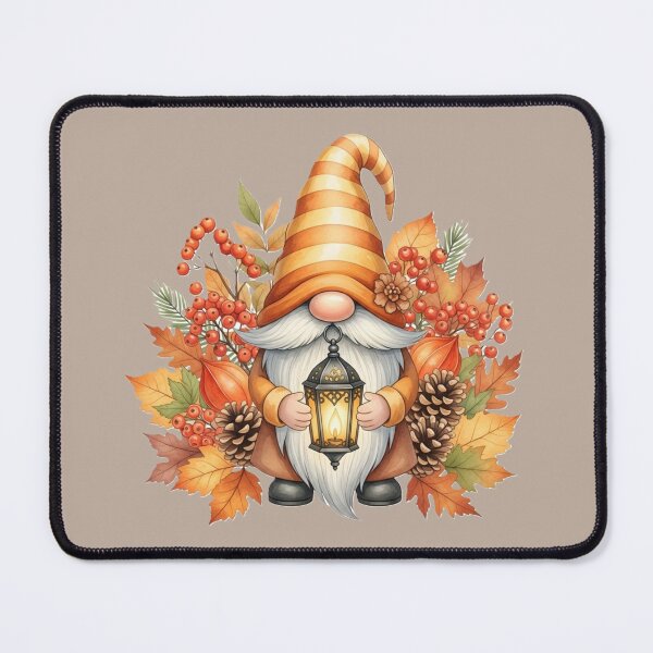 Item preview, Autumn Lantern Gnome – Cozy Fall Forest Leaves & Critters Graphic Sweatshirt designed and sold by InkwildStudio.