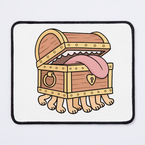 Item preview, Sentient Travel Chest Sticker – Funny Fantasy Monster Luggage designed and sold by EnchantedGremlinLoot.