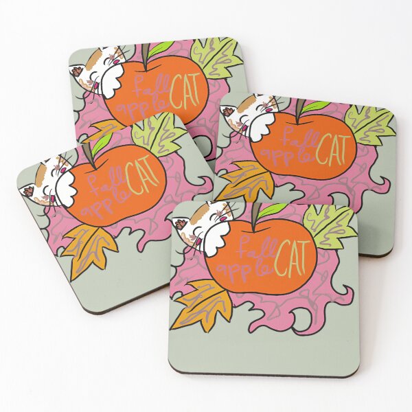 Item preview, Fall Apple Cat Cute Autumn designed and sold by Losinghert.