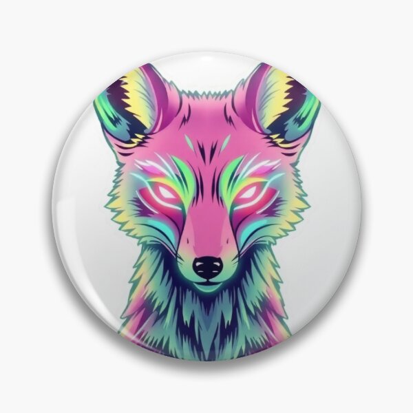 Item preview, Neon Cyberpunk Wolf Head | Futuristic Animal Art | Vaporwave Aesthetic Design designed and sold by DigitalStudio25.