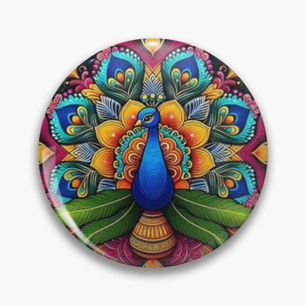 Item preview, Rangoli Peacock designed and sold by Mywaymylife.