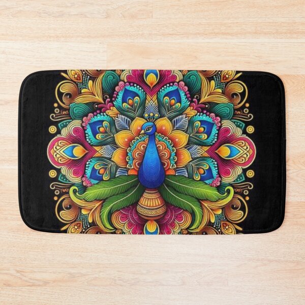 Item preview, Rangoli Peacock designed and sold by Mywaymylife.