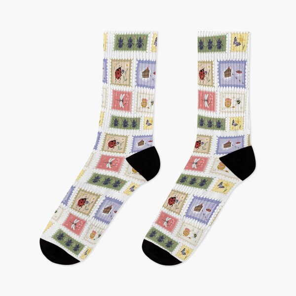 Item preview, Whimsical, cute illustration stamps designed and sold by Love Bug Illustration.