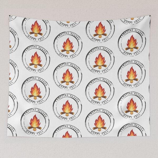 Item preview, Campfire Season Happy Fall designed and sold by Sailing Llamas.