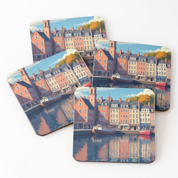Item preview, Honfleur Travel Poster, Perfect Gift for Travel Enthusiasts, Vintage Style Wall Art, France art for home decor, Honfleur print. Sticker designed and sold by Thegalleryshop1.
