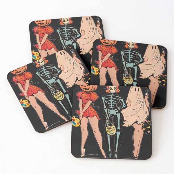 Item preview, Halloween Witch Pin Up Retro Vintage Pumpkin Women designed and sold by LeroyGardner1.