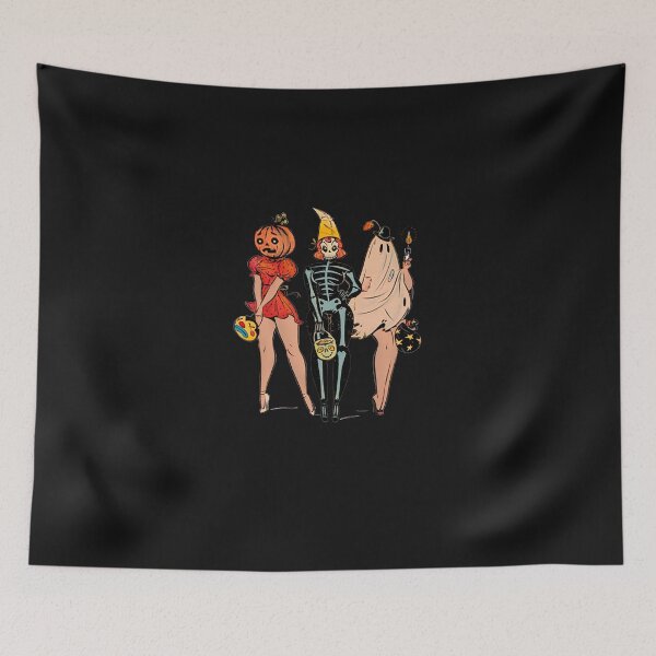 Item preview, Halloween Witch Pin Up Retro Vintage Pumpkin Women designed and sold by LeroyGardner1.