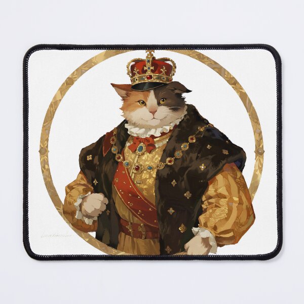 Item preview, Cat in ornate royal European attire. designed and sold by Philly Phillo.