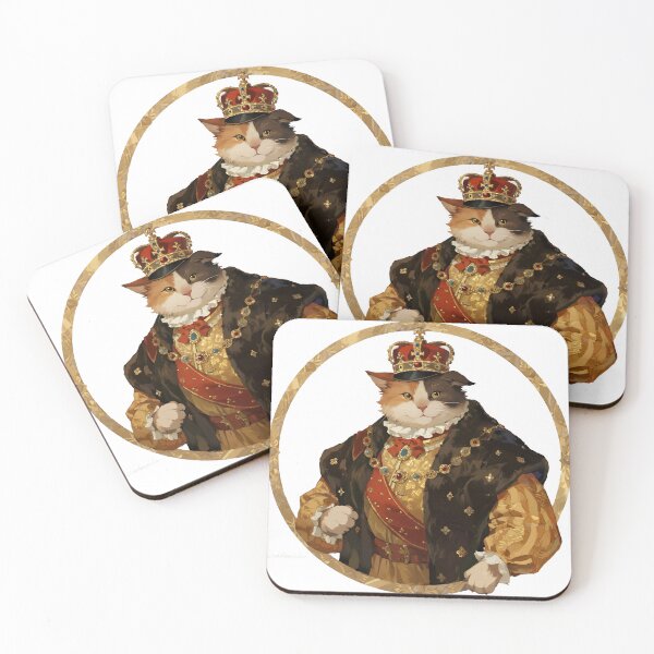 Item preview, Cat in ornate royal European attire. designed and sold by Philly Phillo.