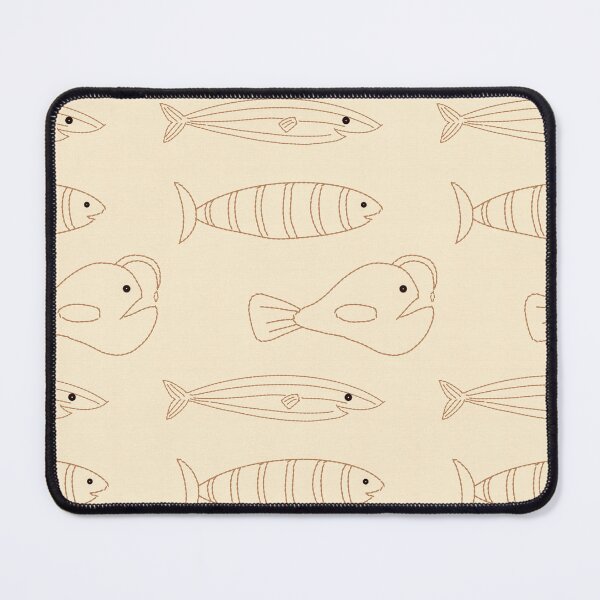 Item preview, Minimalist Fish Line Art Pattern – Nautical Ocean Design designed and sold by Dintheo.