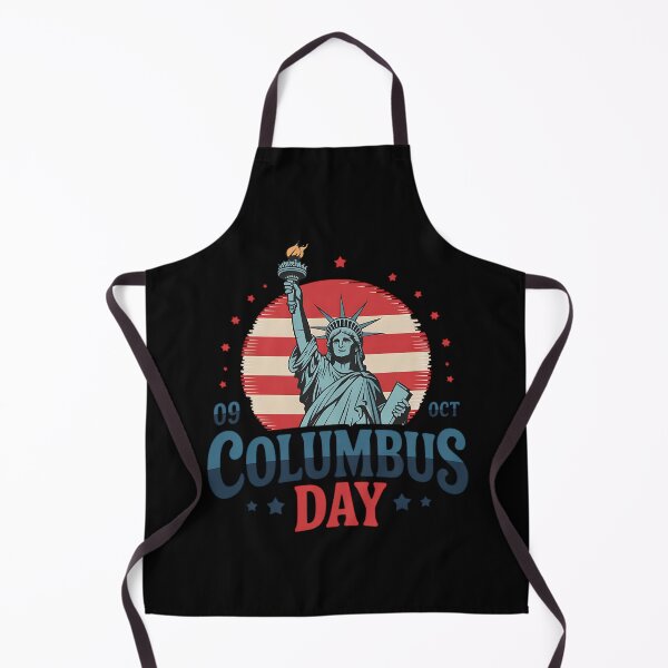 Item preview, Columbus Day 9th October Statue Liberty American Flag designed and sold by BakeryDozen.