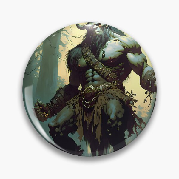 Item preview, River Troll In The Style Of  Frazetta  Vallejo designed and sold by DixieBotsford.