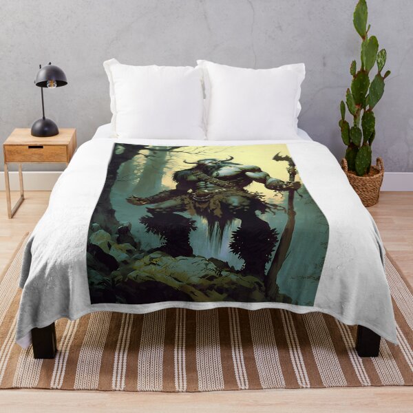 Item preview, River Troll In The Style Of  Frazetta  Vallejo designed and sold by DixieBotsford.