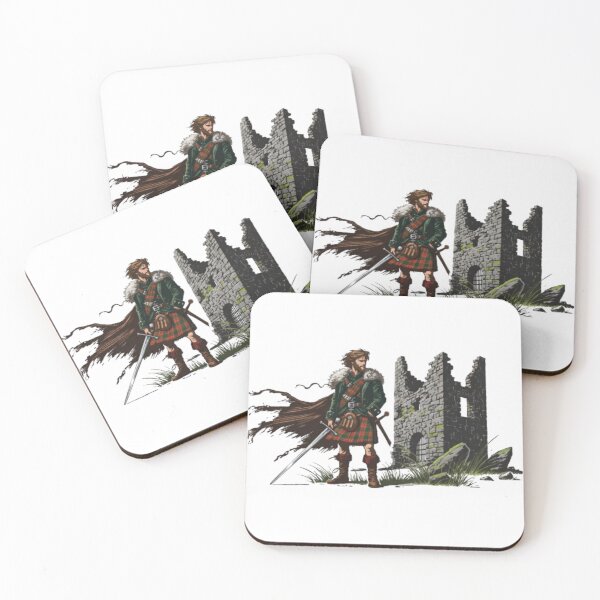 Item preview, Highlander Warrior and Ruined Tower designed and sold by CelticSoulShop.