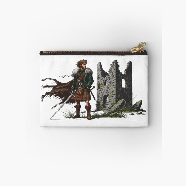 Item preview, Highlander Warrior and Ruined Tower designed and sold by CelticSoulShop.