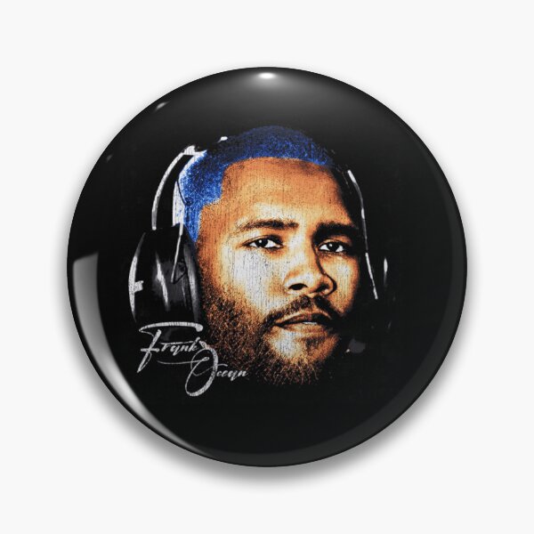 Item preview, Frank Ocean Headphones Portrait Blue Hair Aesthetic designed and sold by kingofshaman123.