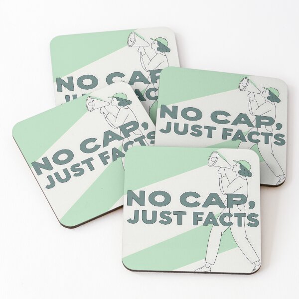 Item preview, NO CAP JUST FACTS Illustrations Energetic Digital Communication designed and sold by ART ATTACK ZONE.