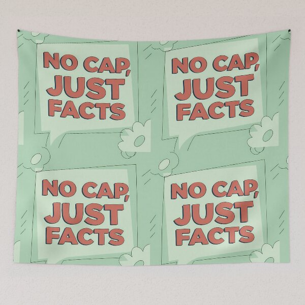 Item preview, COLORS NO CAP JUST FACTS Energetic Digital Communication designed and sold by ART ATTACK ZONE.