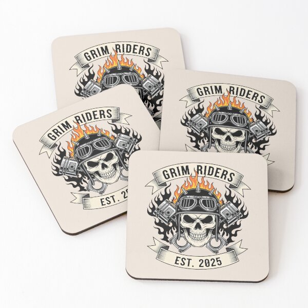 Item preview, Bold Skull and Flames Design with Motorcycle Engine Motif designed and sold by SplashTastic.