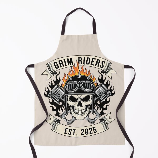 Item preview, Bold Skull and Flames Design with Motorcycle Engine Motif designed and sold by SplashTastic.