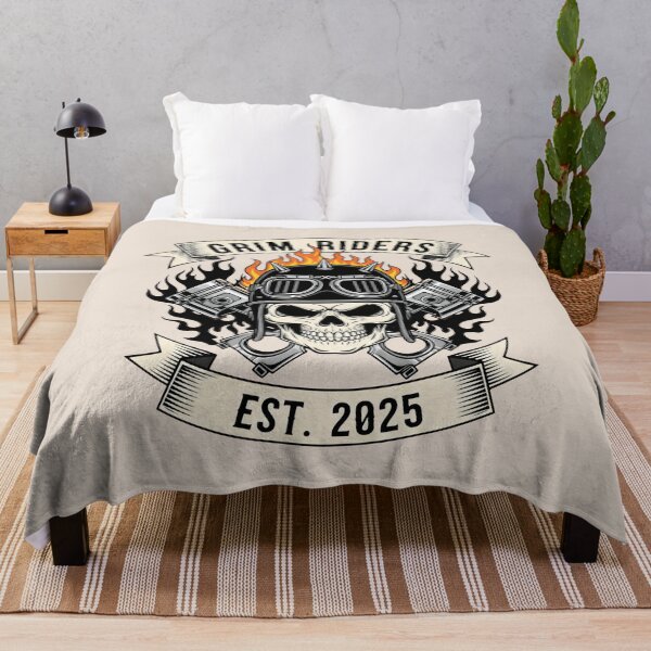 Item preview, Bold Skull and Flames Design with Motorcycle Engine Motif designed and sold by SplashTastic.