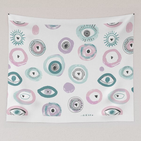 Item preview, Evil Eye Art – Modern Pastel Minimalist Home Decor Design designed and sold by pmakesArt.