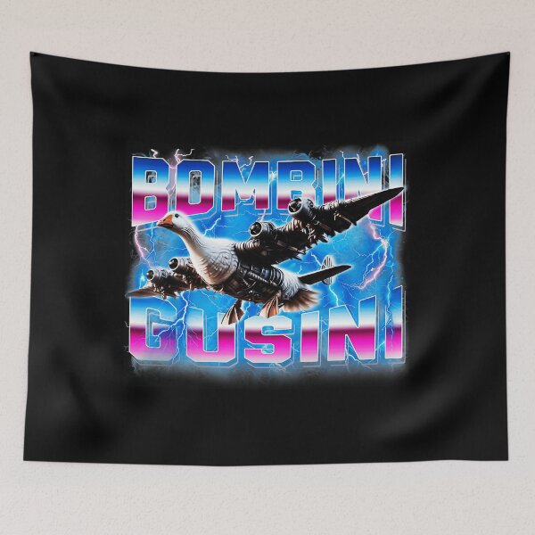 Item preview, Brainrot Bomdini Gosini Seagull Jet Wings Vaporwave Explosion designed and sold by jotaro210.