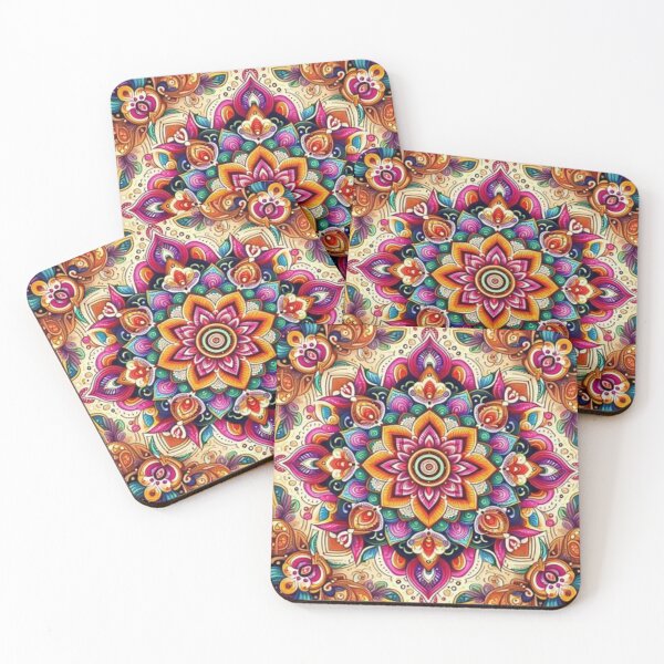Item preview, Beautiful Bright Rangoli Mandala designed and sold by Mywaymylife.