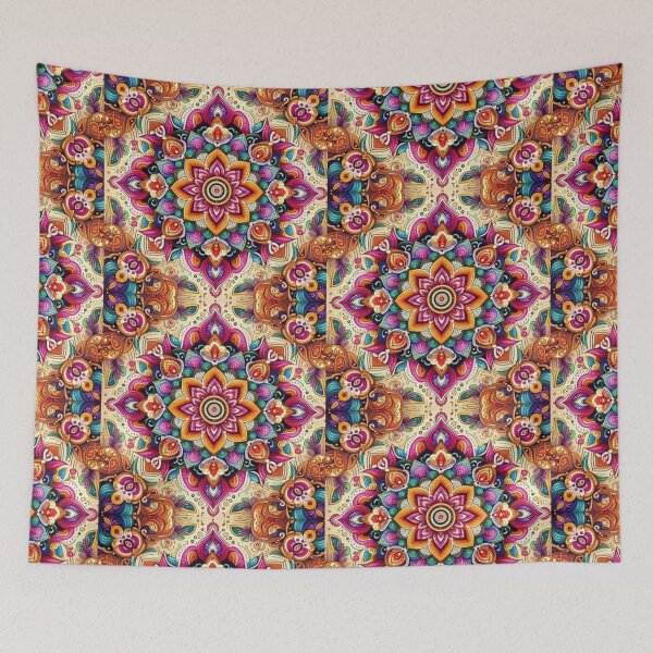 Item preview, Beautiful Bright Rangoli Mandala designed and sold by Mywaymylife.