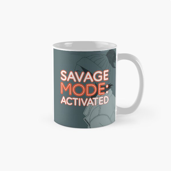 Item preview, SAVAGE MODE ACTIVATED Art Illustrations Energetic Digital Communication designed and sold by ART ATTACK ZONE.